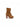 BE0045-03 — Camel suede platform boots with fringe — side view