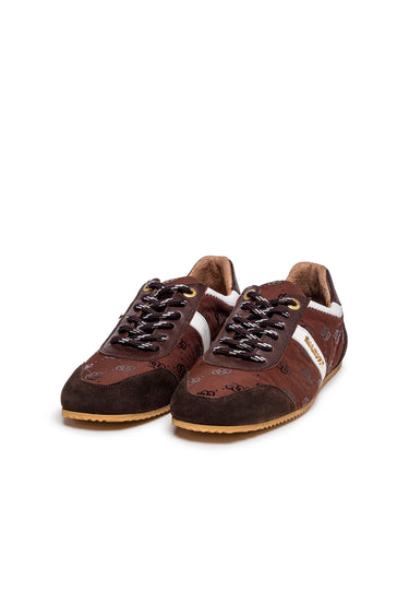 Brown Suede, Leather and Textile Sneakers — view 1