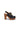 Black Leather Platform Slingback Clogs with Studs — view 2