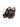 Black Leather Platform Clogs with Back Strap and Studs