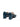 Rear view of deep-blue patent BAMBURI Mary Jane pumps with closed backs and block heels