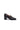 Black Leather Heeled Loafers with Studs and Gold Chain — view 2