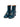 Deep Blue Leather Ankle Boots with Gold-Tone Hardware