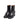 Black Leather Ankle Boots with Studs