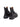 Stivaletti Chelsea chunky in pelle nera