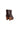 Brown Leather Platform Ankle Boots with Fringe — view 5
