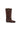 Rustic Black Leather Tall Biker Boots with Studs — view 2