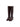 Brown Croc-Embossed Leather Knee-High Boots