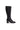 Black Leather Knee-High Boots with Studs — view 2
