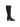Black Leather Knee-High Boots with Studs — view 2
