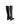 Black Leather Knee-High Boots with Studs — view 5