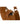 Camel Suede Crescent Bag with Logo Charm — view 4