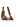 Braune Halbmondtasche aus Wildleder mit Logo-Charm — Ansicht 6