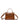Borsa a tracolla marrone effetto coccodrillo