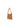 Camel Leather Studded Shoulder Bag — view 1