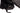 Black Fur-Effect Collar with Satin Ties — view 2