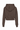 BAMBURI BT0011-045 cropped hoodie in Chocolate Brown, back view