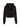 Black Cropped Bulldog Graphic Hoodie — view 2