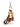 Bamburi Gold Initial Keychain with Leather Tassel