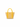 Raffia Tote Bag with Yellow Leather Handles