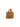 Three-quarter view of camel BAMBURI suede tote with structured handles and fringe