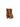 BE0045-03 — Camel suede platform boots with fringe — rear view