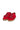 Red Suede and Leather Sneakers with Gold Charms — view 1
