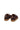 Brown Leather and Textile Sneakers with Chain-Detail Laces — view 5