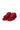 Sapatilhas em veludo e pele bordeaux com fechos laterais