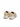 BAMBURI BA0082-00 beige leather sneakers with gold studs and buckles, rear view