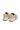 BAMBURI BA00820-00 beige leather sneakers with gold studs and buckles, rear view