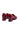 Burgundy Patent Leather Heeled Loafers with Gold Chain — view 5