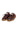 Brown Leather and Textile Low-Top Sneakers — view 1
