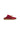 Burgundy Leather and Textile Low-Top Sneakers — view 2