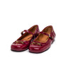 Sapatos Mary Jane em verniz bordeaux