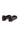 Black Leather Square-Toe Flats with Studded Buckle Strap - view 5