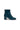 Deep Blue Leather Ankle Boots with Gold Hardware — view 2