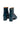 Deep Blue Leather Ankle Boots with Gold Hardware — view 5