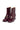 Burgundy Croc-Embossed Leather Ankle Boots — view 1