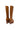 Camel Leather Knee-High Boots with Fringe — view 5