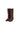 Rustic Black Leather Tall Biker Boots with Studs — view 1