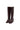 Brown Croc-Embossed Leather Knee-High Boots — view 1