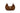 Brown Suede Crescent Bag with Logo Charm — view 3