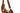 Brown Suede Crescent Bag with Logo Charm — view 5