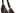 Black Leather Crescent Shoulder Bag — view 5