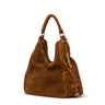Mala hobo em camurça camel
