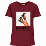 Burgundy High-Heel Illustration T-Shirt