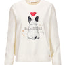 Sweatshirt cru com ilustração de bulldog