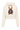 Nude Cropped Hoodie with Bulldog Illustration