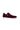 Burgundy Velvet Sneakers with Satin Laces and Charms